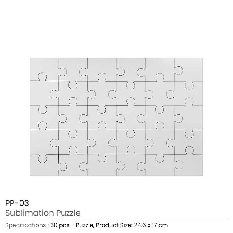 30 Piece Sublimation Puzzles With Logo kuwait